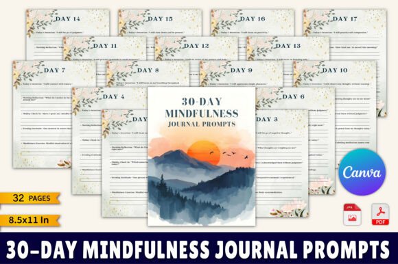 Download 30-Day Mindfulness Journal - Day Collection