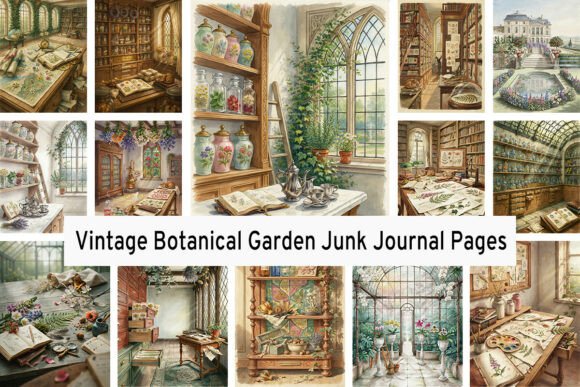 Download Vintage Botanical Garden Junk Journals - Junk journals Collection