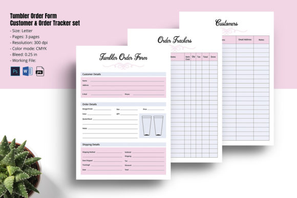 Download Tumbler Order Form - Tumbler order form Collection