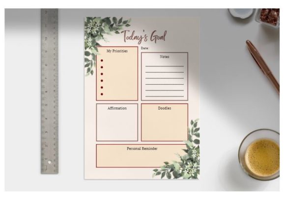 Download Minimalist Daily Planner, Todays Goal - Day Collection