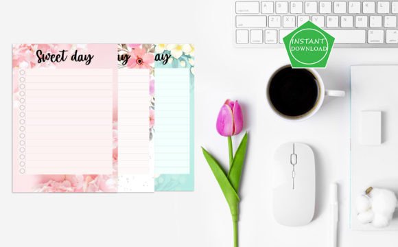 Download Sweet Day Colorful Flower to Do List - Day Collection