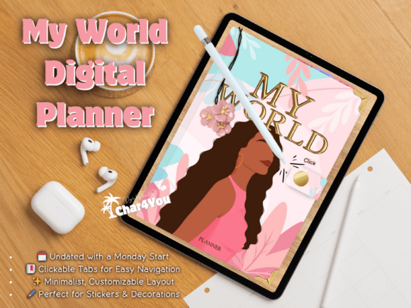 Download Undated Planner Simple Cute Monday Start - Day Collection