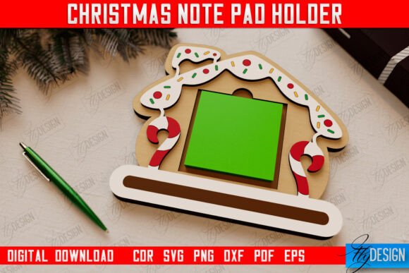 Download Christmas Note Pad Holder |Holiday Decor - Day Collection