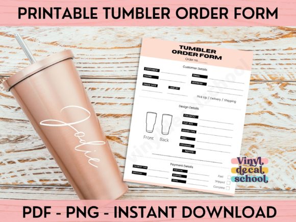 Download Printable Tumbler Order Form - Tumbler order form Collection