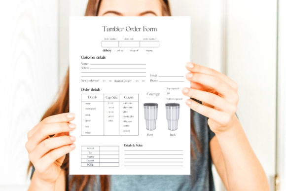 Download Tumbler Order Form Template - Tumbler order form Collection
