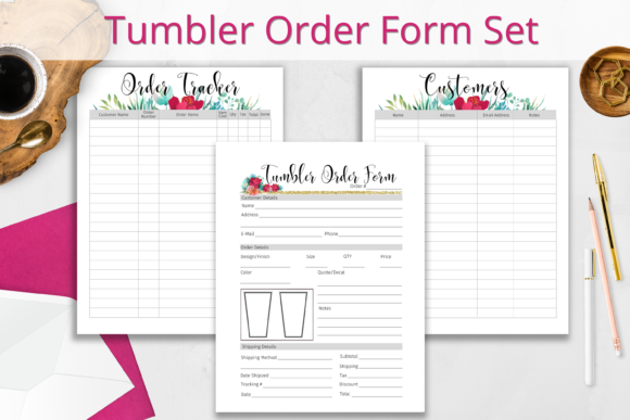 Download Tumbler Order Form and Tracker Set - Tumbler order form Collection