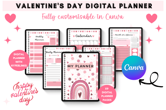Download Digital Planner Valentine's Day Edition - Day Collection