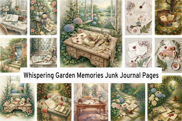 Download Whispering Garden Memories Junk Journals - Junk journals Collection