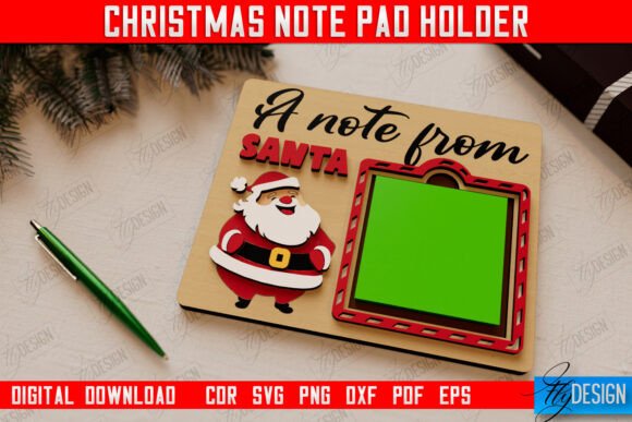 Download Christmas Note Pad Holder |Holiday Decor - Day Collection