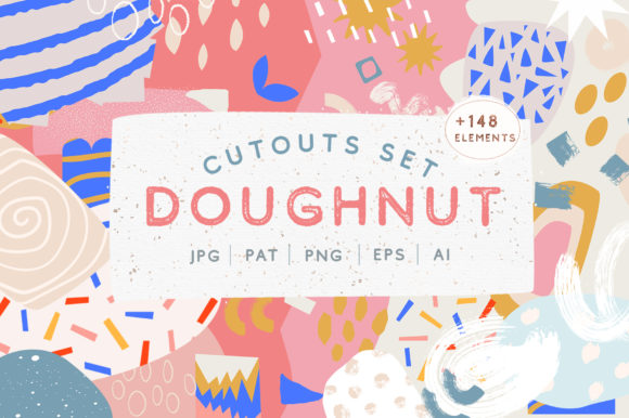 Download Doughnut Cutouts Set - Cutouts Collection